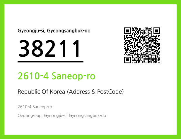 CC BY 4.0 Address and Postal Code QR Code Image (CC BY 4.0)