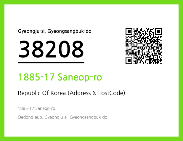 CC BY 4.0 Address and Postal Code QR Code Image (CC BY 4.0)