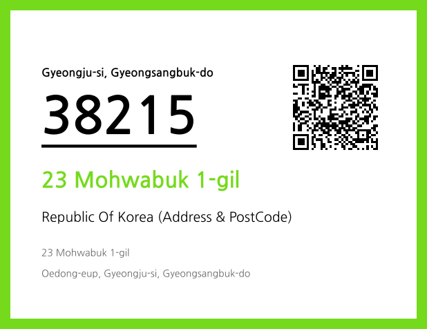 Address and Postal Code QR Code Image (CC BY 4.0)