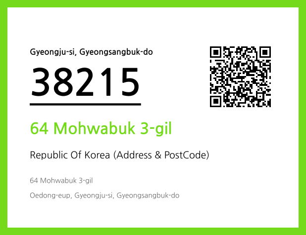 Address and Postal Code QR Code Image (CC BY 4.0)