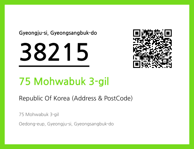 Address and Postal Code QR Code Image (CC BY 4.0)
