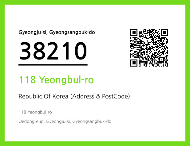 Address and Postal Code QR Code Image (CC BY 4.0)