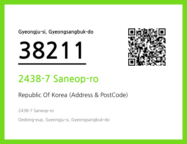 CC BY 4.0 Address and Postal Code QR Code Image (CC BY 4.0)