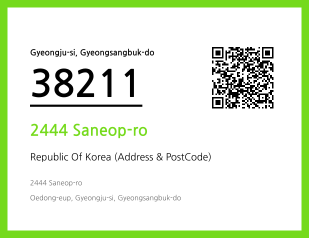 CC BY 4.0 Address and Postal Code QR Code Image (CC BY 4.0)