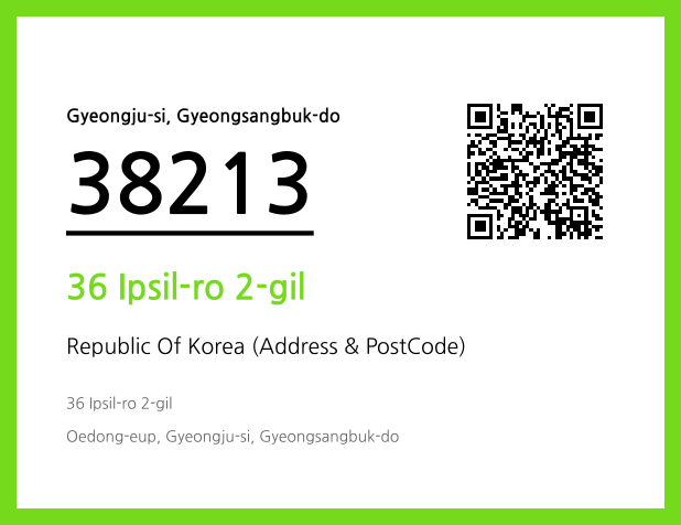 Address and Postal Code QR Code Image (CC BY 4.0)