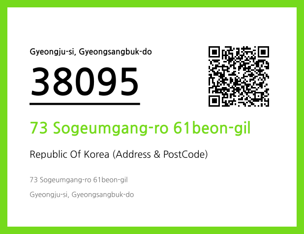 Address and Postal Code QR Code Image (CC BY 4.0)