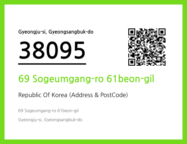 Address and Postal Code QR Code Image (CC BY 4.0)