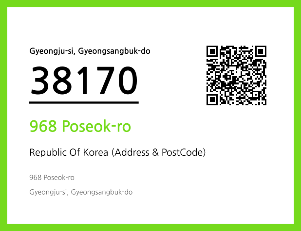 CC BY 4.0 Address and Postal Code QR Code Image (CC BY 4.0)