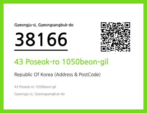 Address and Postal Code QR Code Image (CC BY 4.0)