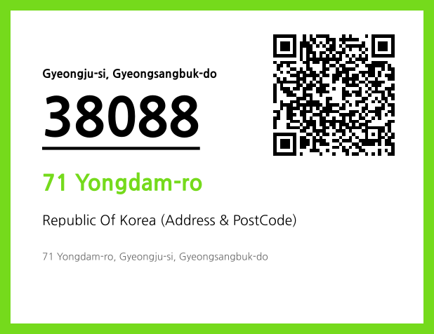 Address and Postal Code QR Code Image (CC BY 4.0)