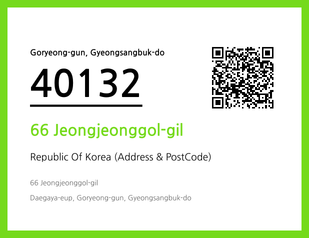 Address and Postal Code QR Code Image (CC BY 4.0)