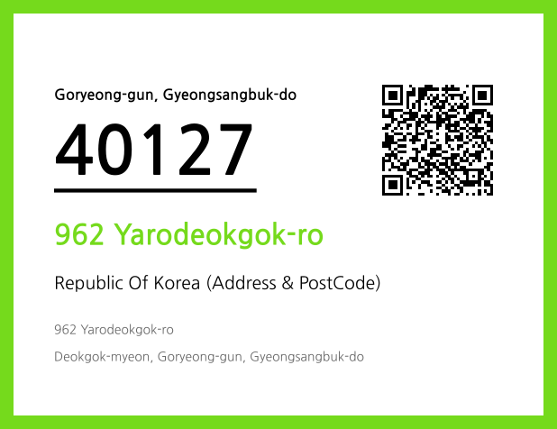 Address and Postal Code QR Code Image (CC BY 4.0)