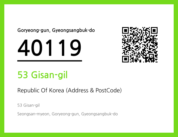 CC BY 4.0 Address and Postal Code QR Code Image (CC BY 4.0)