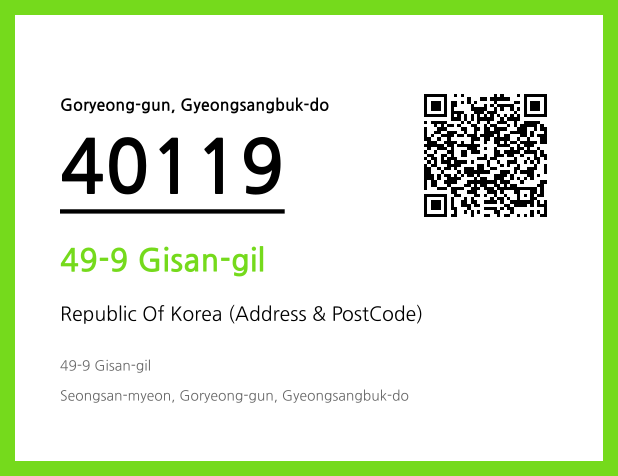 Address and Postal Code QR Code Image (CC BY 4.0)