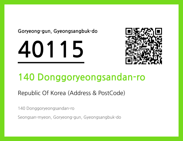 Address and Postal Code QR Code Image (CC BY 4.0)