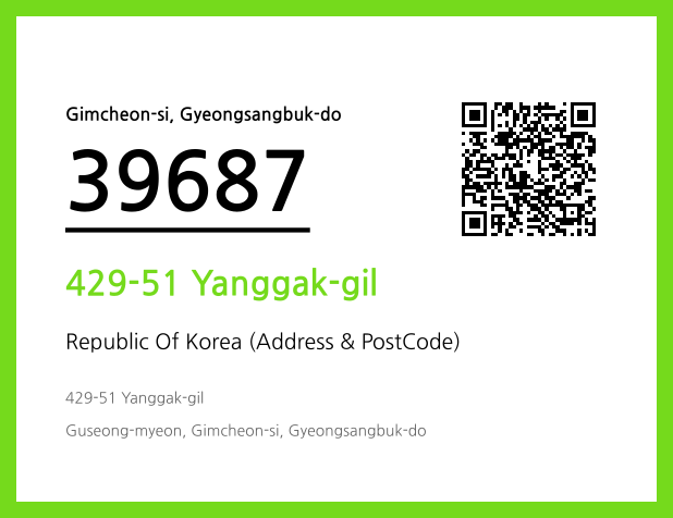 Address and Postal Code QR Code Image (CC BY 4.0)