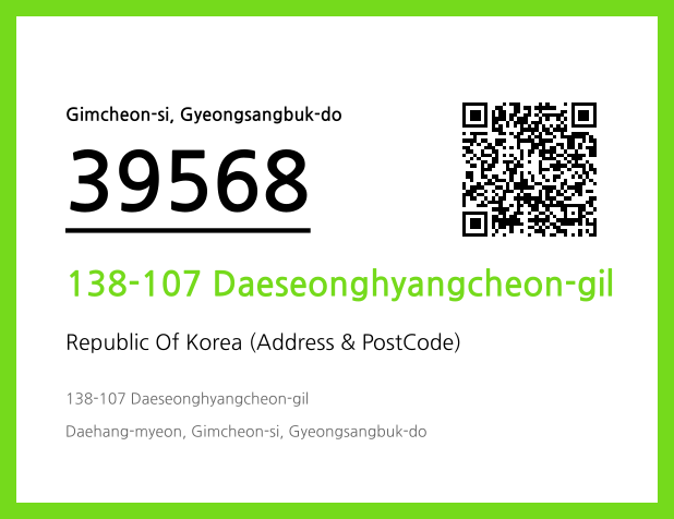 Address and Postal Code QR Code Image (CC BY 4.0)