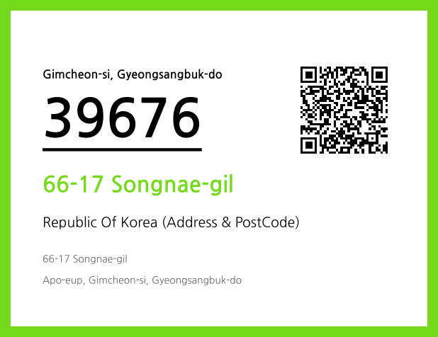 CC BY 4.0 Address and Postal Code QR Code Image (CC BY 4.0)
