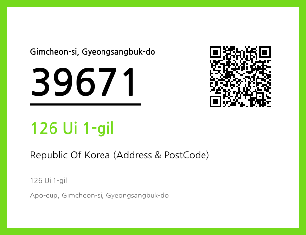 CC BY 4.0 Address and Postal Code QR Code Image (CC BY 4.0)