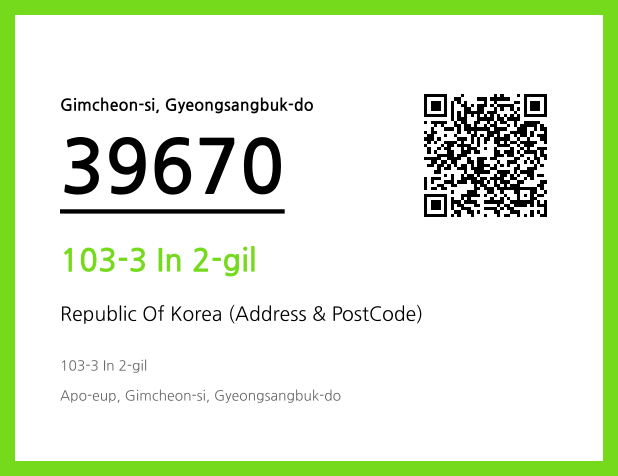 Address and Postal Code QR Code Image (CC BY 4.0)