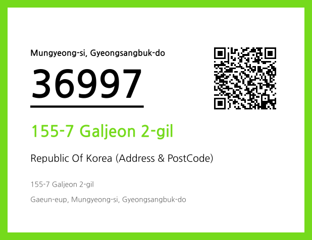 Address and Postal Code QR Code Image (CC BY 4.0)