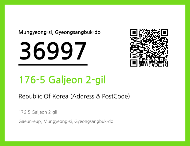 Address and Postal Code QR Code Image (CC BY 4.0)