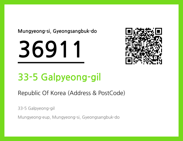 Address and Postal Code QR Code Image (CC BY 4.0)