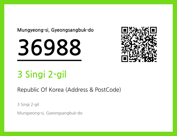 CC BY 4.0 Address and Postal Code QR Code Image (CC BY 4.0)