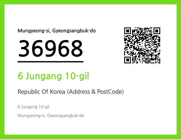 Address and Postal Code QR Code Image (CC BY 4.0)