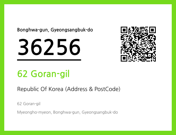 CC BY 4.0 Address and Postal Code QR Code Image (CC BY 4.0)