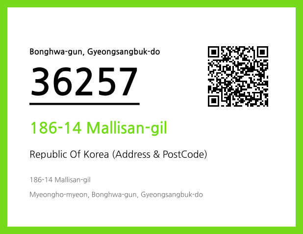 Address and Postal Code QR Code Image (CC BY 4.0)