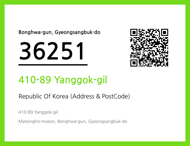 Address and Postal Code QR Code Image (CC BY 4.0)