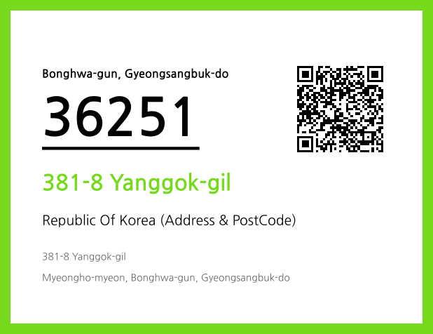 CC BY 4.0 Address and Postal Code QR Code Image (CC BY 4.0)