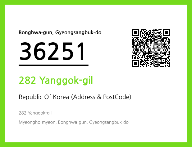 Address and Postal Code QR Code Image (CC BY 4.0)