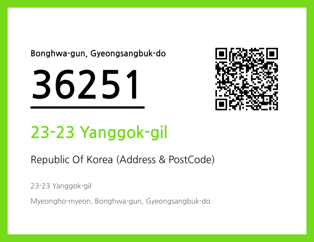 Address and Postal Code QR Code Image (CC BY 4.0)