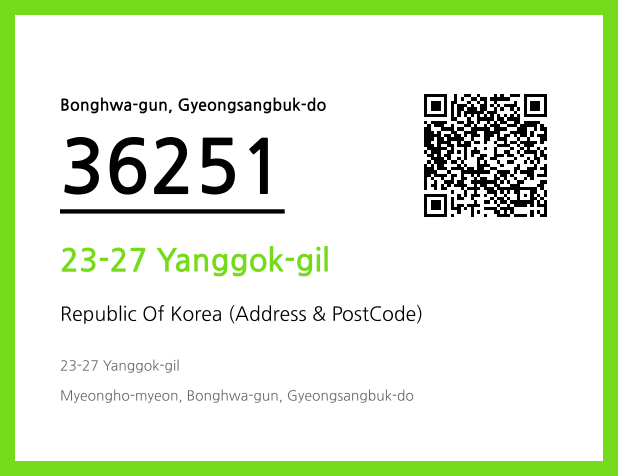 Address and Postal Code QR Code Image (CC BY 4.0)
