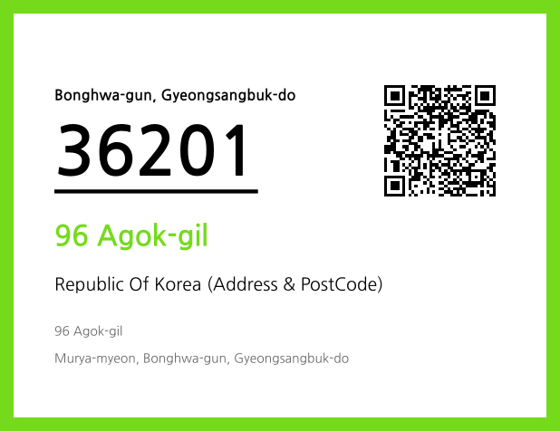 Address and Postal Code QR Code Image (CC BY 4.0)