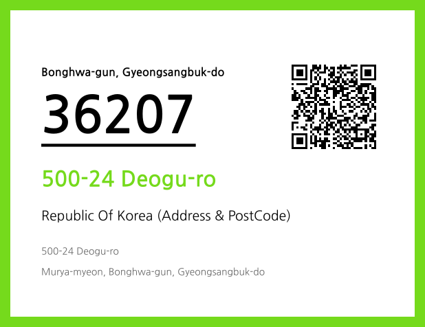 CC BY 4.0 Address and Postal Code QR Code Image (CC BY 4.0)