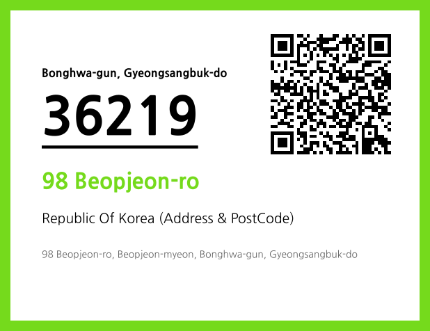 Address and Postal Code QR Code Image (CC BY 4.0)