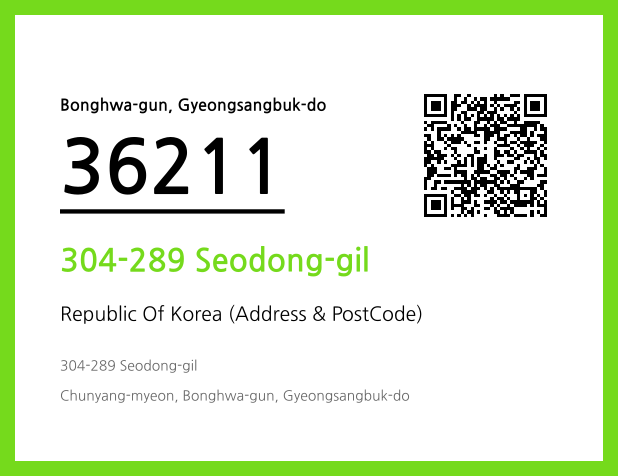 Address and Postal Code QR Code Image (CC BY 4.0)
