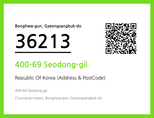 Address and Postal Code QR Code Image (CC BY 4.0)