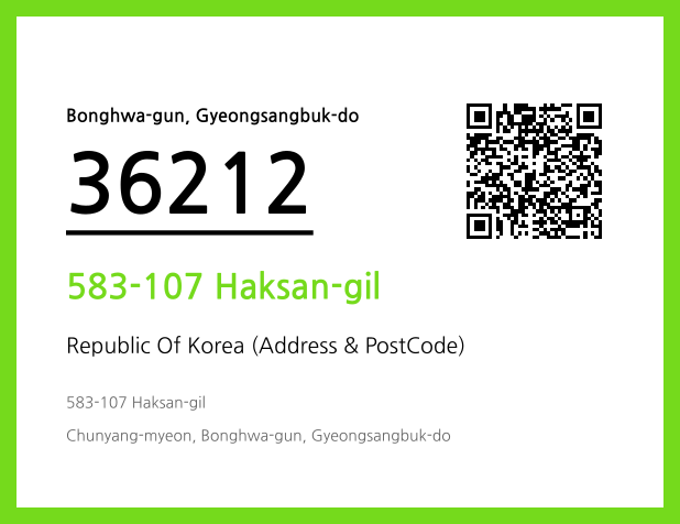 CC BY 4.0 Address and Postal Code QR Code Image (CC BY 4.0)