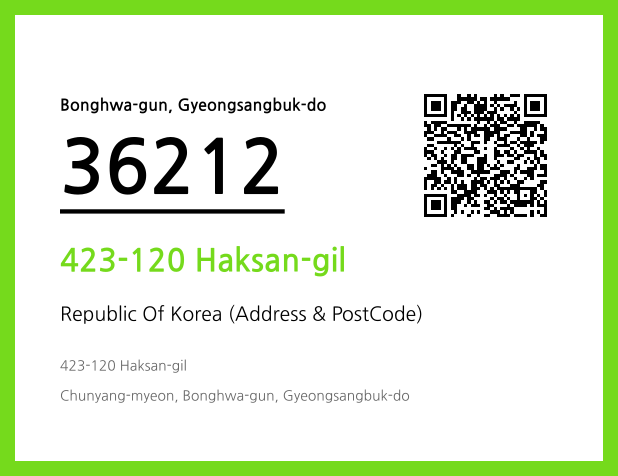 CC BY 4.0 Address and Postal Code QR Code Image (CC BY 4.0)