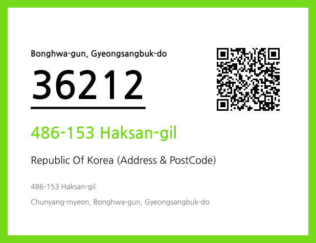 Address and Postal Code QR Code Image (CC BY 4.0)