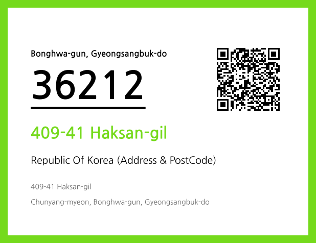 Address and Postal Code QR Code Image (CC BY 4.0)
