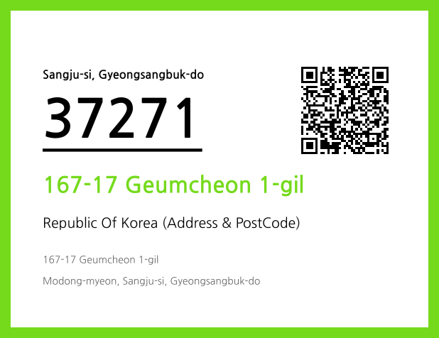 Address and Postal Code QR Code Image (CC BY 4.0)