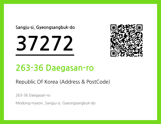 Address and Postal Code QR Code Image (CC BY 4.0)