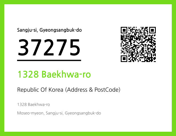 CC BY 4.0 Address and Postal Code QR Code Image (CC BY 4.0)
