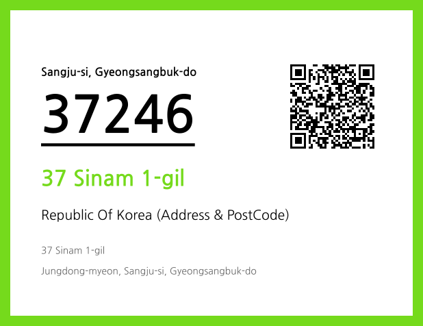 Address and Postal Code QR Code Image (CC BY 4.0)