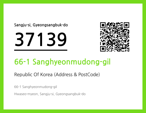Address and Postal Code QR Code Image (CC BY 4.0)